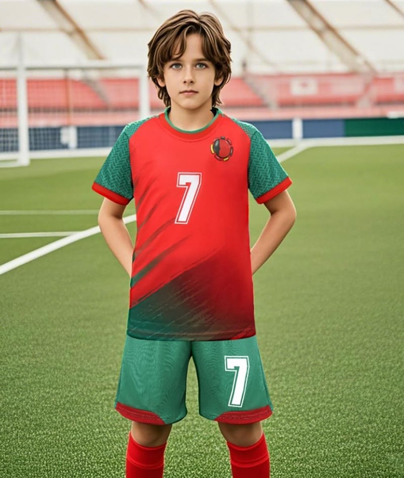 JVF Boys Soccer Jerseys Training Uniforms Soccer Jerseys for Boys Girls Soccer Fans Gift Set 4-14 Years - Image 5